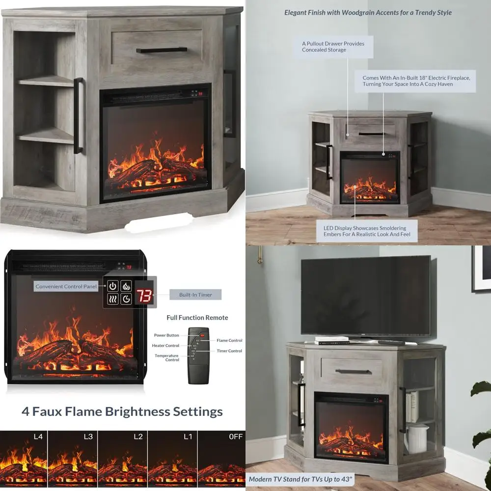 Modern Corner Tv St… - image