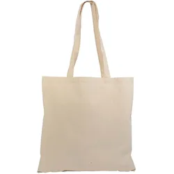 PACKAGE 10 PIECES NATURAL COTTON SHOPPER BAGS  CM 38x42