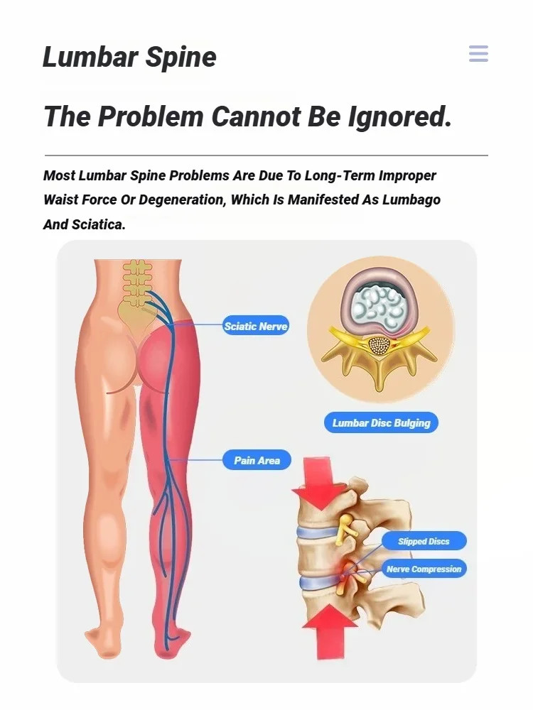 أداة استرخاء الظهر والأسفل: مدلك، امتداد سفلي، تخفيف آلام العمود الفقري، استرخاء فقري وجر تصحيح الخصر #5