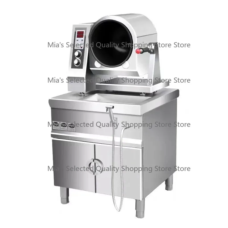 Intelligent Cooking Wok with Automatic Peanuts Stirring Restaurant Quality Rotating Induction Wok Machine for Efficient Kitchen