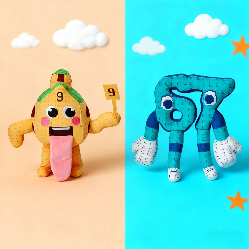 Nouveau volez un cerveau Esok Sekolah peluche jeu chaud périphérique peluche mignon dessin animé No. 9 maison peluche poupée jouet Gamer Fans cadeau