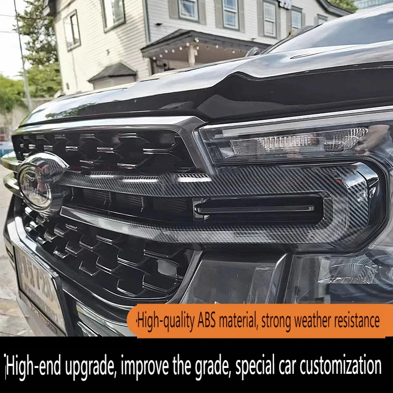 

5Pcs Car Front Bumper Mesh Center Grille Grill Moulding Strips Cover Trim For For Ford Ranger 2023 2024