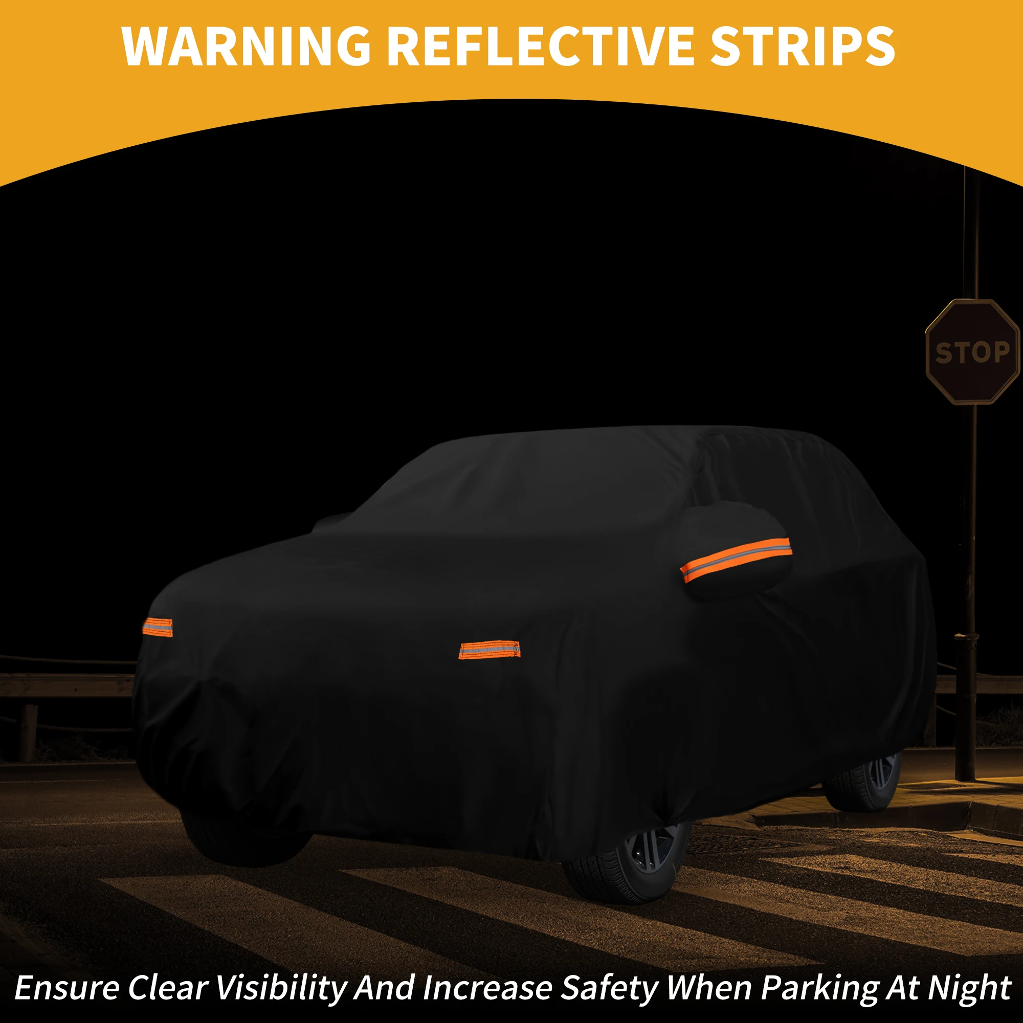 Uxcell Cubierta de coche impermeable para todo tipo de clima para Volkswagen Tiguan Swb 2017-2024 210D-Pu