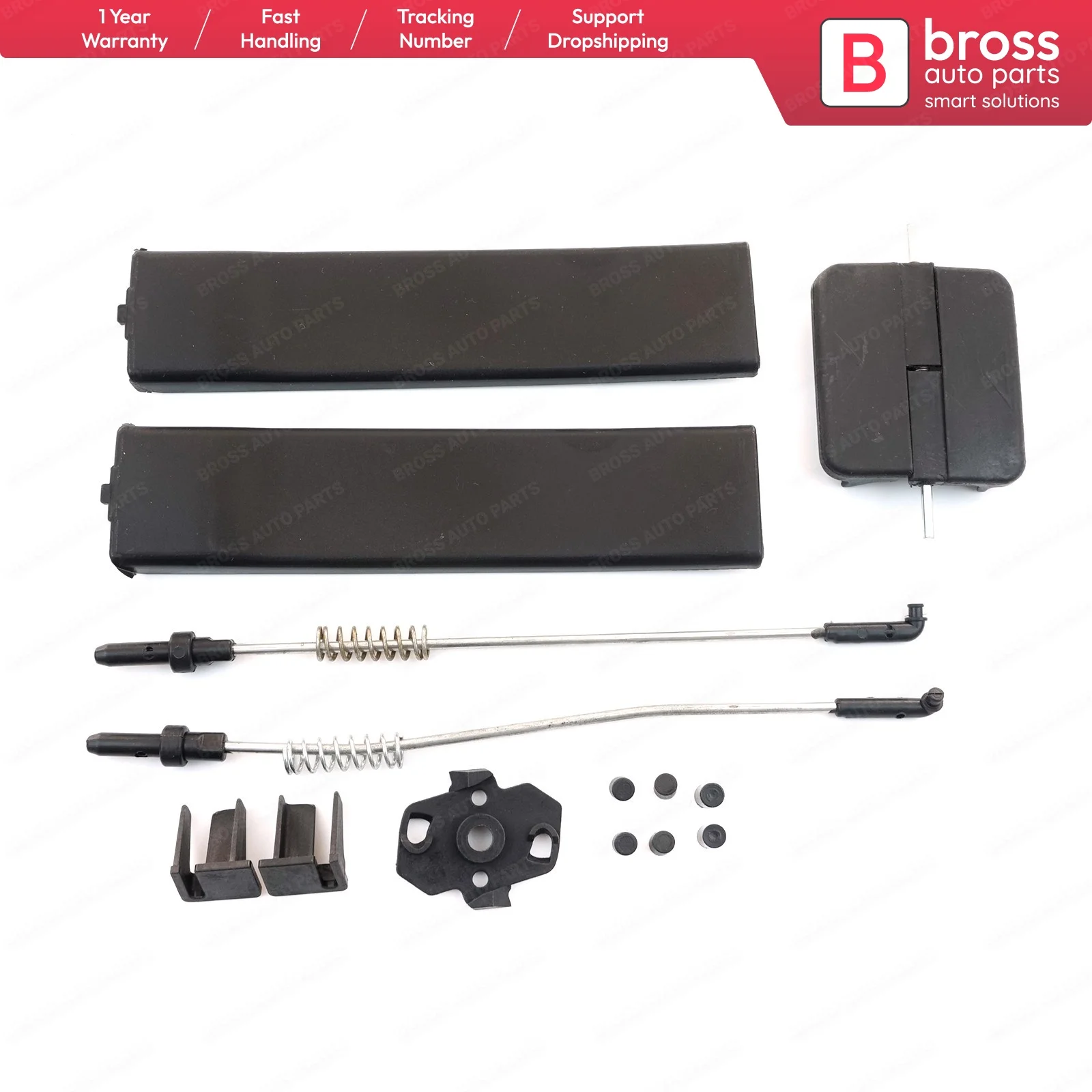 BDP965FBA Side Sliding Window Glass Latch Cover Repair Set 2K0847781B 2K0847787A for VW Caddy MK3 Shipping From France