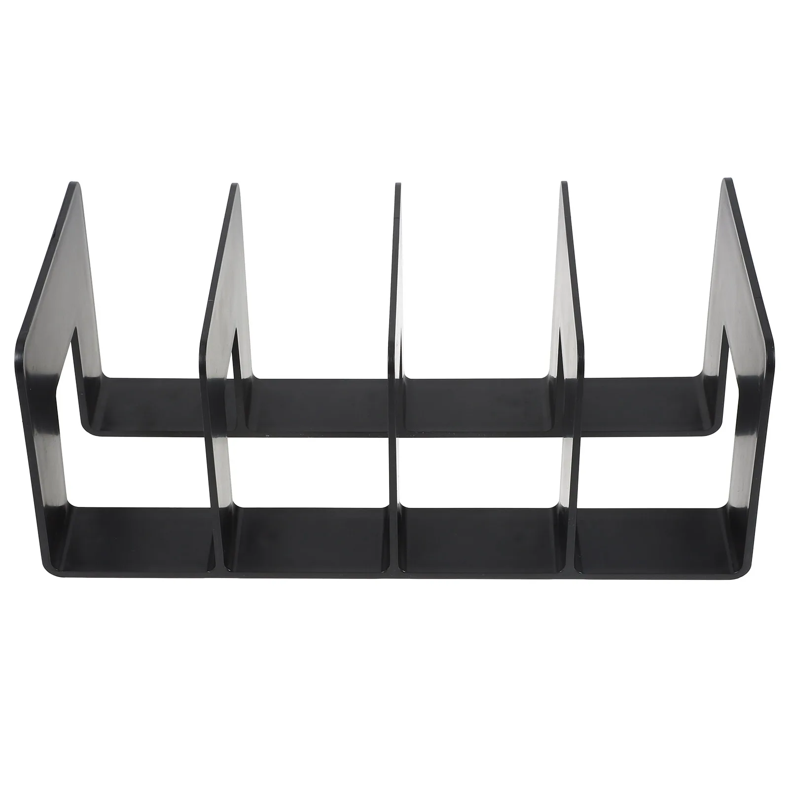 

Desktop Bookends Plastic File Organizer for Books Documents Magazines Cd Records Storage Study Room Office Home Decorative