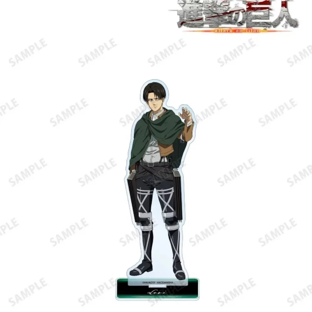 Anime Attack on Titan Levi Ackerman Erwin Smith 15CM Acrylic Stand Keychain Character Model Cosplay Desk Decor Halloween Gifts