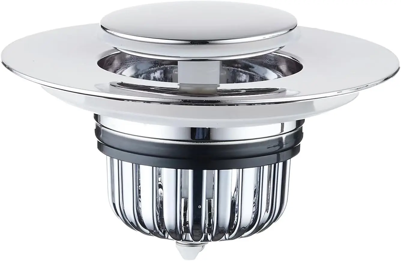 

Bathtub Plug Anti-Clogging Drain Filter Wash Basins Sink Drain Stopper Push-Type Bounce Cores Shower Drain Hair Catcher Sink Dra