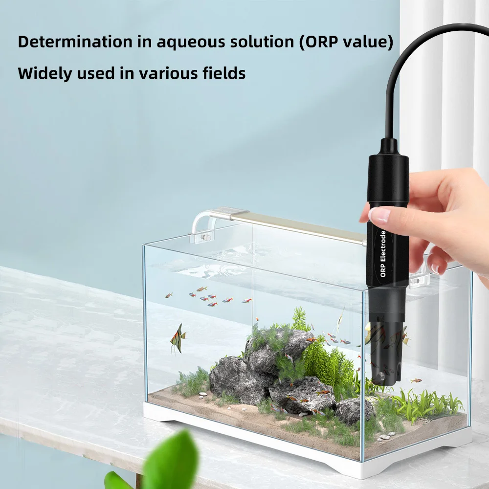 1.2m/2m ORP Replacement Probe Aquarium Hydroponic Laboratory Electrode Oxidation-Reduction Potential Test with BNC Connector