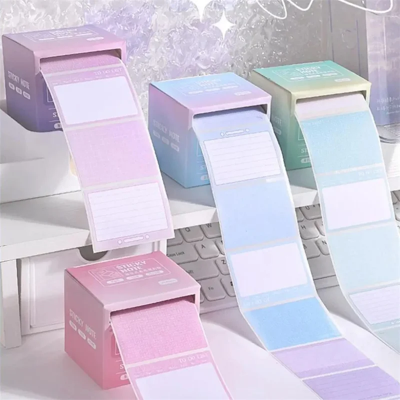 New Pull Out Sticky Notes Note Paper Roll Removable Pull Out Note Box Small Note Pad Writing Notes For Painting Students Teacher