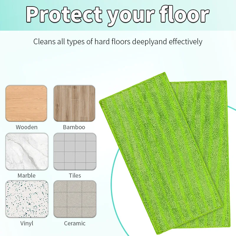 1Pc Reusable Washable Mop Pads for Swiffer WetJet Replacement Microfiber Wet Dry Sweep Cloth Mop Head Accessories Home Cleaning