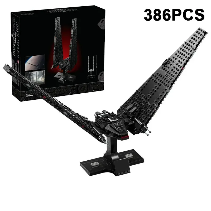 

386 шт., креативные строительные блоки Kylo Ren's Command Shuttle, космическая война, сборные кирпичи, игрушка в подарок для детей и взрослых