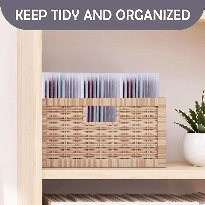 Organizador de almacenamiento de papel para álbum de recortes, carpeta de archivos de hueso, Juego plegable de papel, bolsas de almacenamiento, sostiene papel de álbum de recortes de 6X6 pulgadas