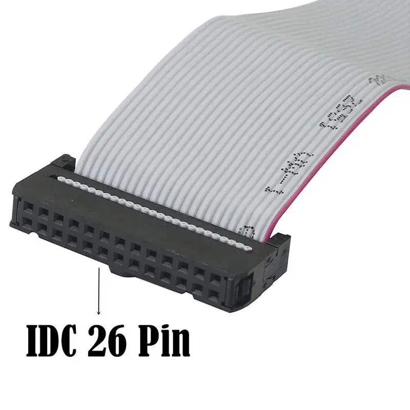 All Copper Core DB25Pin Female Head To IDC26Pin Female Head LPT Printing Port Baffle Line PCI Parallel Port Baffle Line 28cm