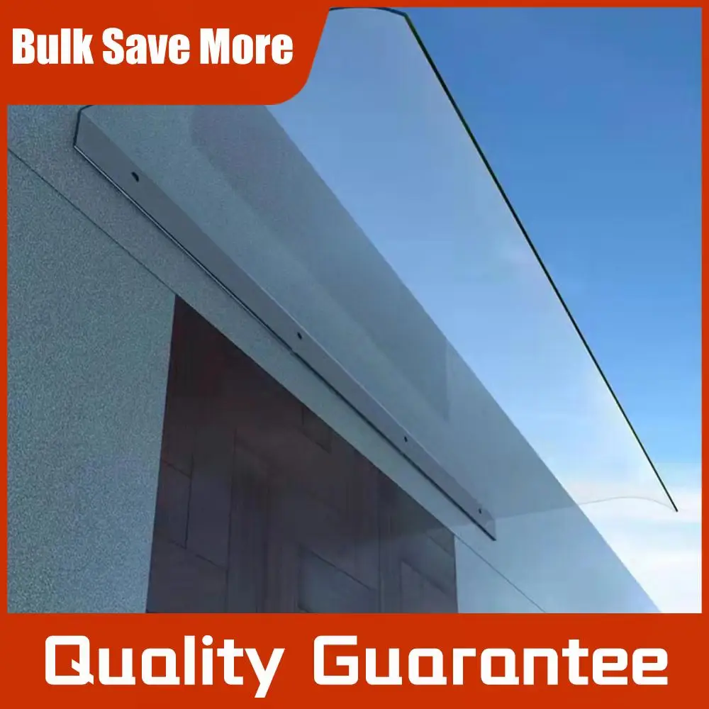 Toldo para Ventana, Puerta o Pared, Protección UV y contra la Lluvia, Cubierta Transparente Invisible, sin Soportes, Toldo para Puerta Exterior