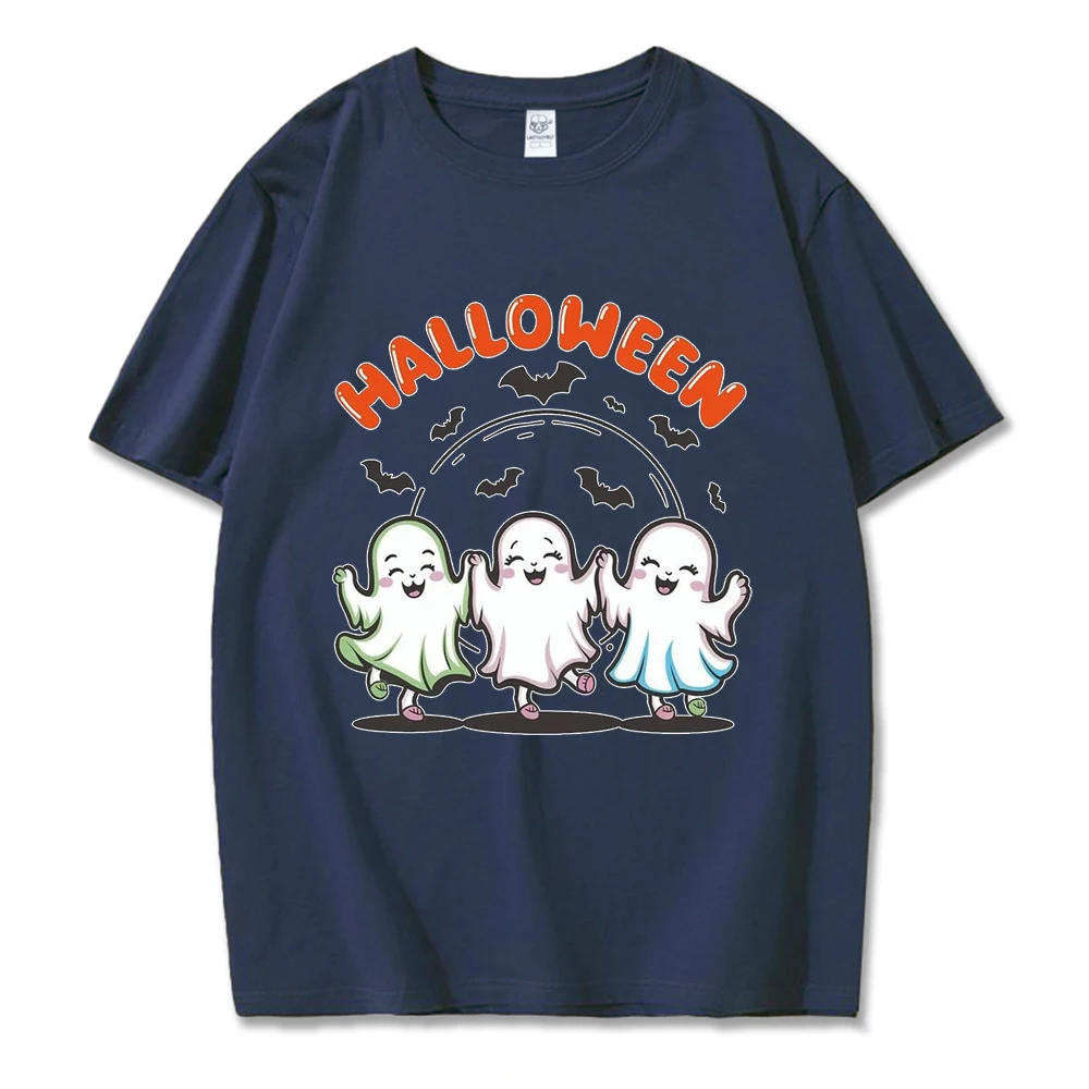 Happy Halloween Trick or Treat T-shirt Cute Jack-O-Lantern Witch Ghost Spider Halloween Cat Human Skeleton Man Woman Best Gift