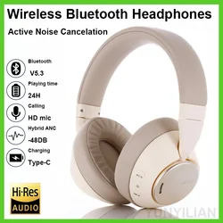 기존 Y889 Bluetooth 헤드폰 -48db 능동형 소음 차단 Bluetooth 헤드폰 ANC-Max 헤드셋 HiFi 스테레오 이어폰