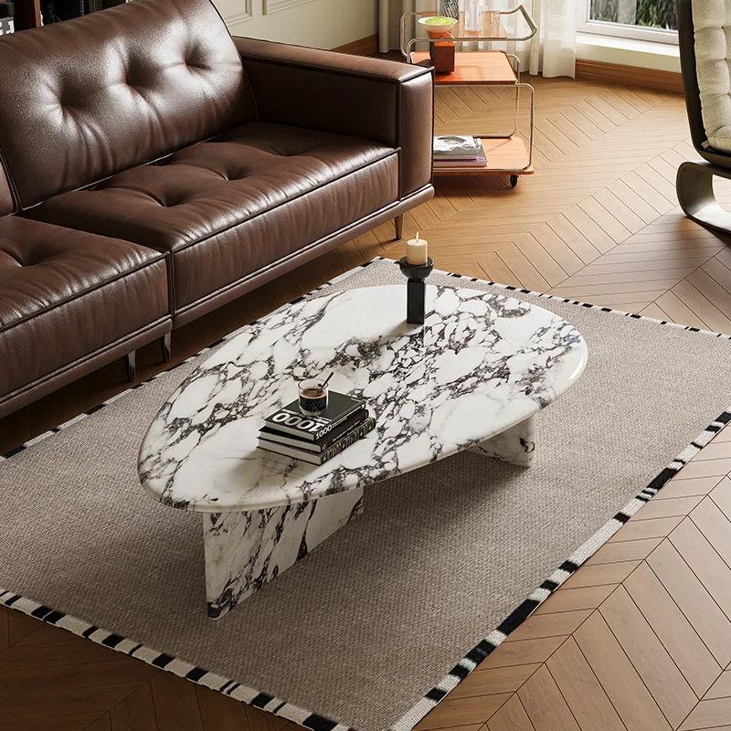 

Unique Aesthetic Coffee Table Modern Designer Organizer Simple Side Table Living Room Luxury Mesas Bajas Postmodern Furniture