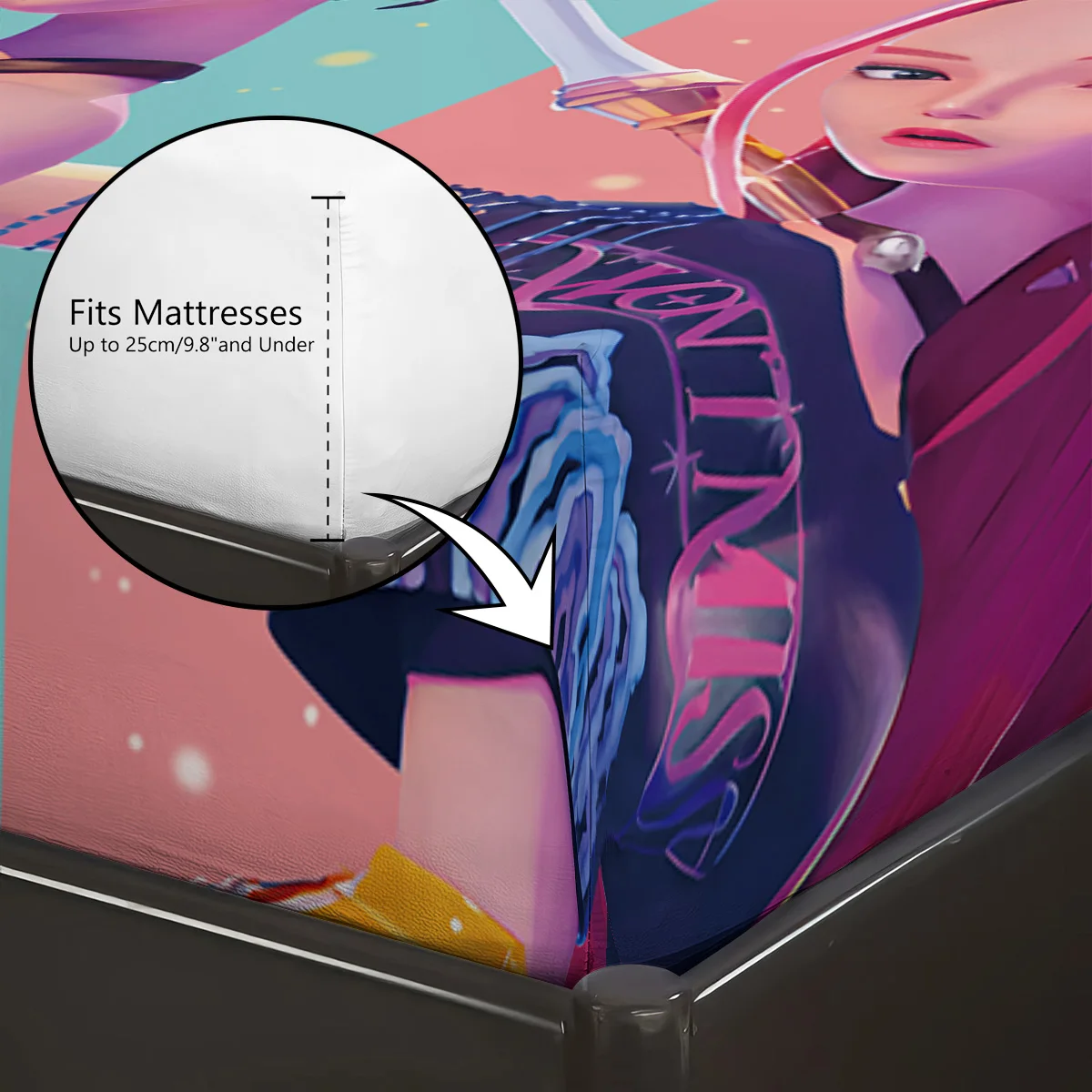 3 قطعة K-Pop شيطان الصيادين المطبوعة coreless غطاء سرير مجموعة متعددة الحجم لينة غطاء السرير غرفة نوم الفراش آلة قابل للغسل