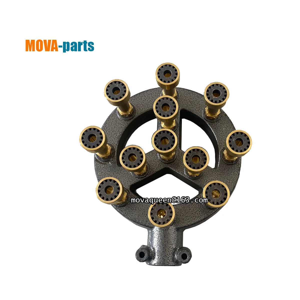 Kitchen Parts Catering Equipments LPG 12 Holes Cast Iron Stove Head