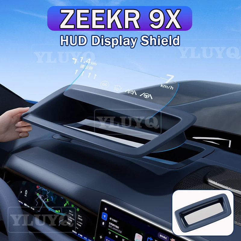 

For 2026 ZEEKR 9X Head-Up Display Protective Cover HUD Guard Dust Frame High-Tech Interior Modification Accessories