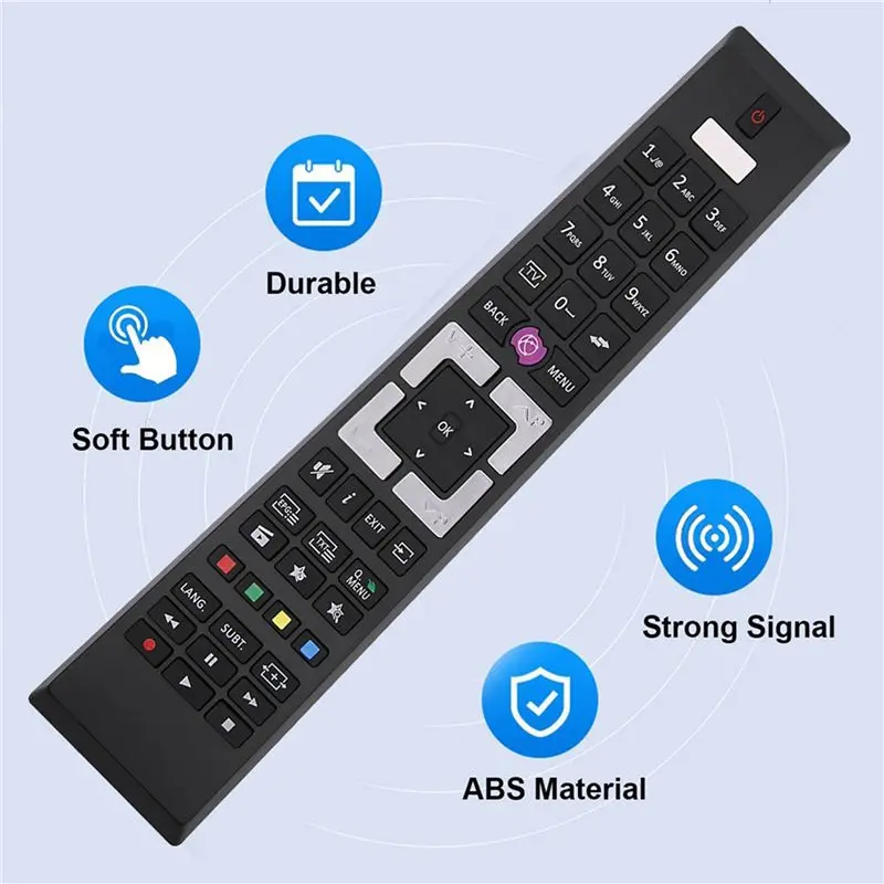 ABKN 2X RCA4995 Remote Control for TENSAI TV Telefunken, Replace Specific Edenwood TV Remote TE43404G37Z2P TE32287B35T