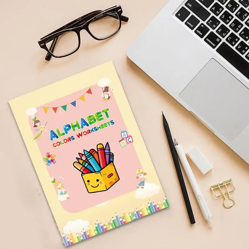 Livres de coloriage pour enfants, livre de traçage de l'alphabet, activités d'apprentissage sensorielles pour l'école à domicile, salle de classe, voyage sur route