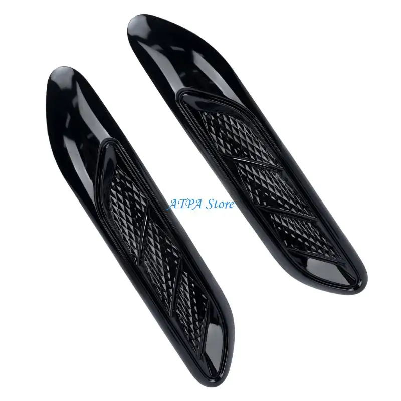 U13C High Performances Vehicle Side Wing Panel Vents Exterior Side Guard Decorative Vents Pair for Improved Efficiency