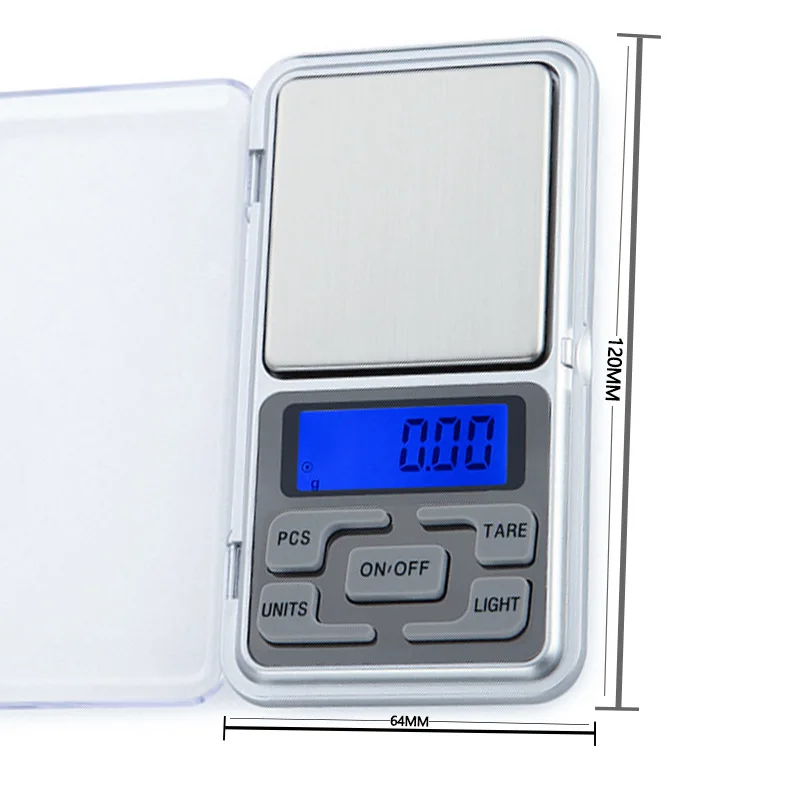 500gx0.01g High Accuracy Medicinal Food Jewelry Kitchen 500 0.1G Scale Electronic LCD Display Scale Mini Pocket Digital Scale