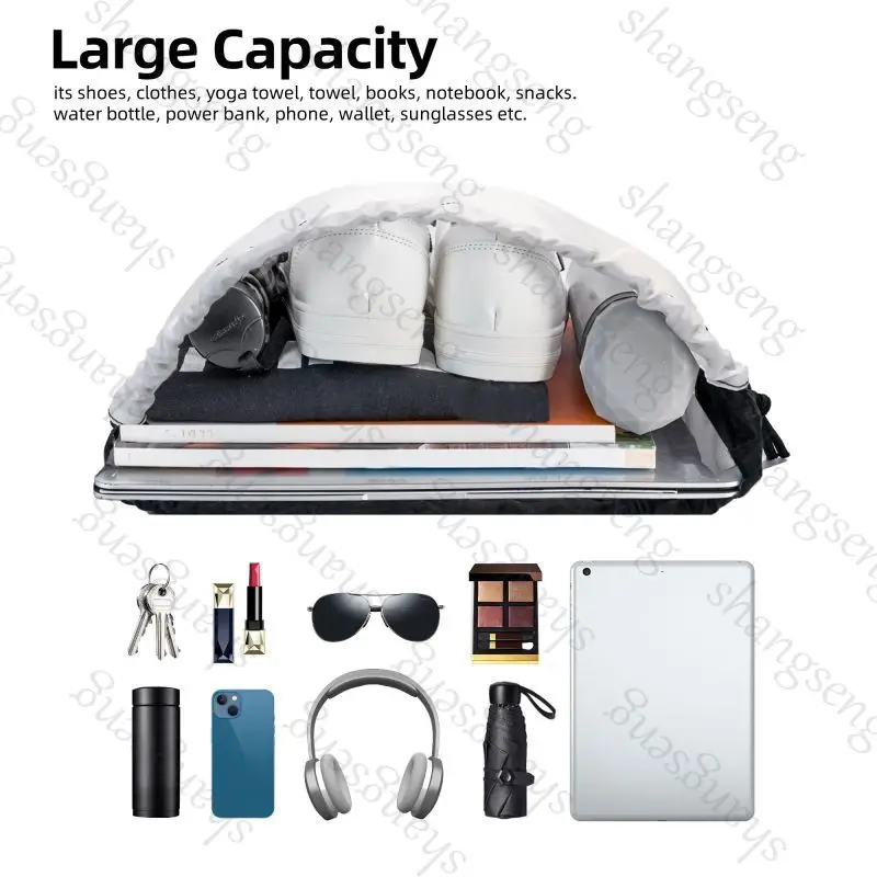 Bolsa con cordón Mochila deportiva Paquete de bolsillo Bolsas de baloncesto Niño Cumpleaños Regalos de Navidad Bolsa de zapatos Bolsa deportiva Gato Animal Bosque