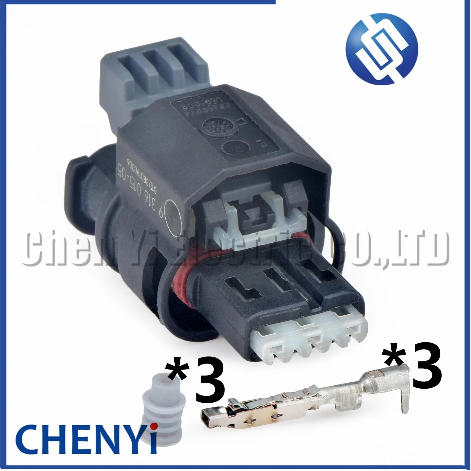 3 Pin Automotive waterproof connector Ignition coil harness plug 9316015-05 806-881