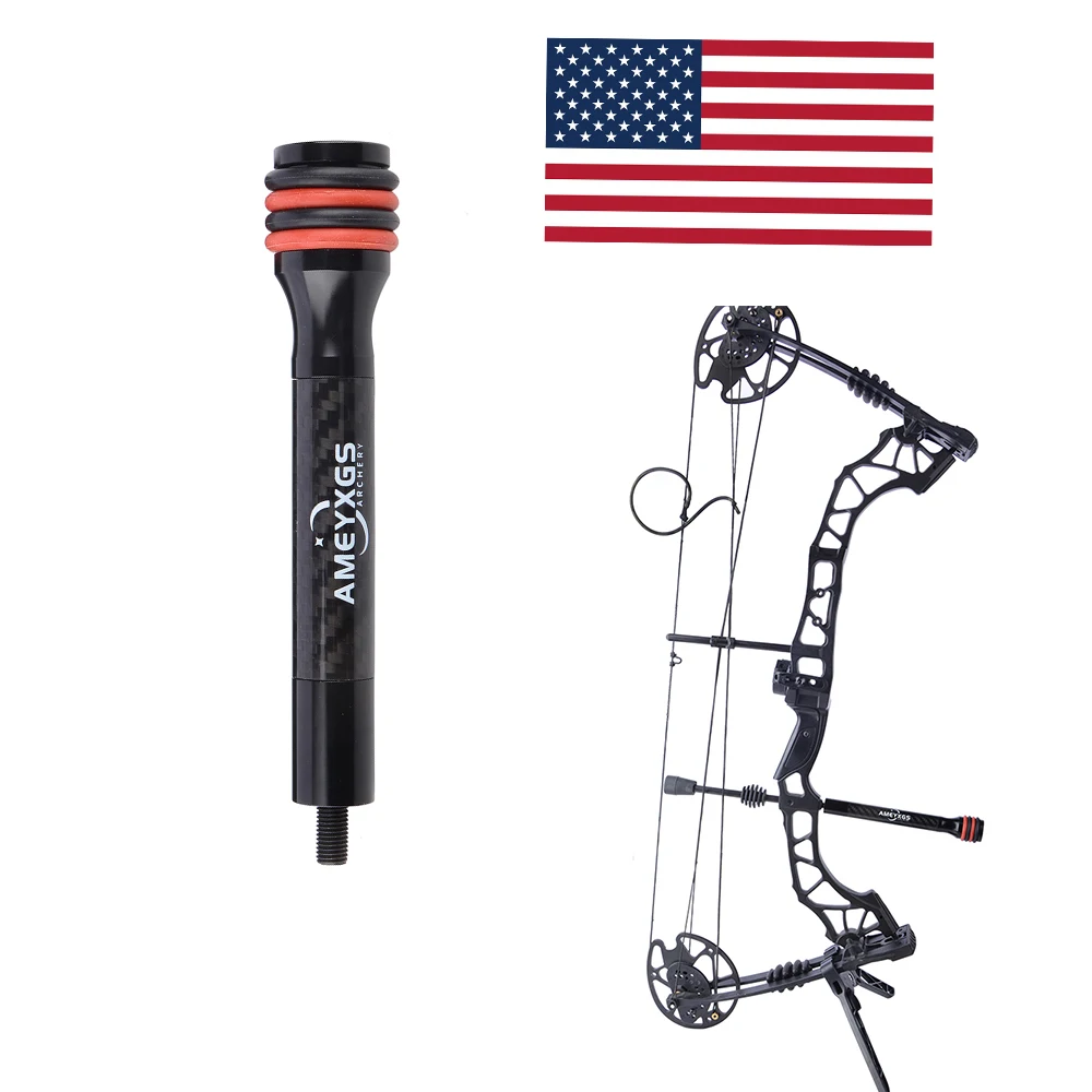 

6/8/10/12inch Archery Bow Balance Bar CNC Stabilizer Carbon Shock Absorber Compound Recurve Bow Hunting Shooting Accessories