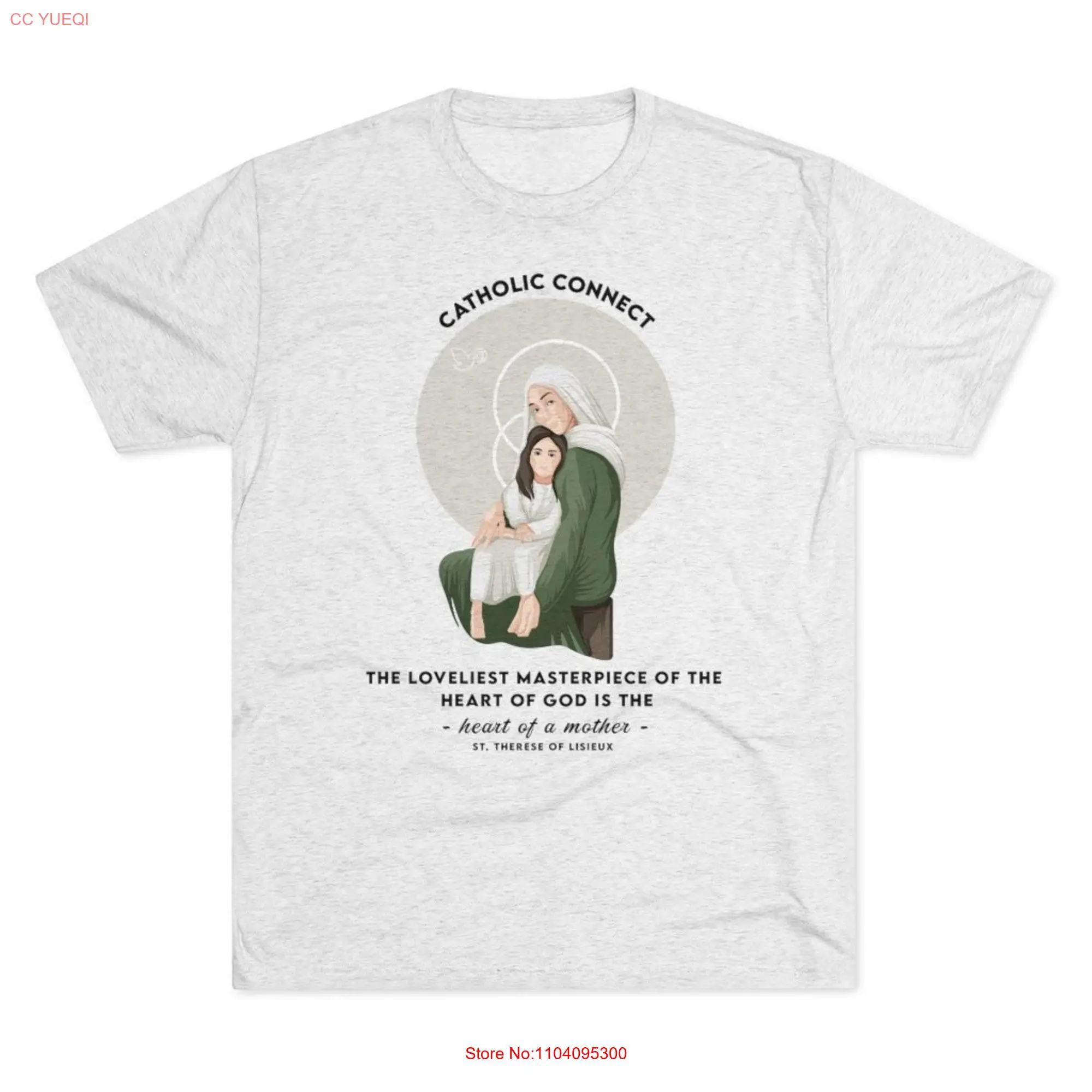 Men's St Therese of Lisieux Premium T Shirt long or short sleeves