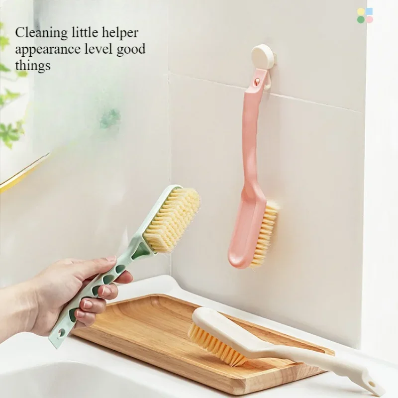 Multi-functional Long Handle Shoe Brush Can Hung Plastic Shoe Brush Household Gap Brush Cleaning Does Not Hurt Soft Shoes