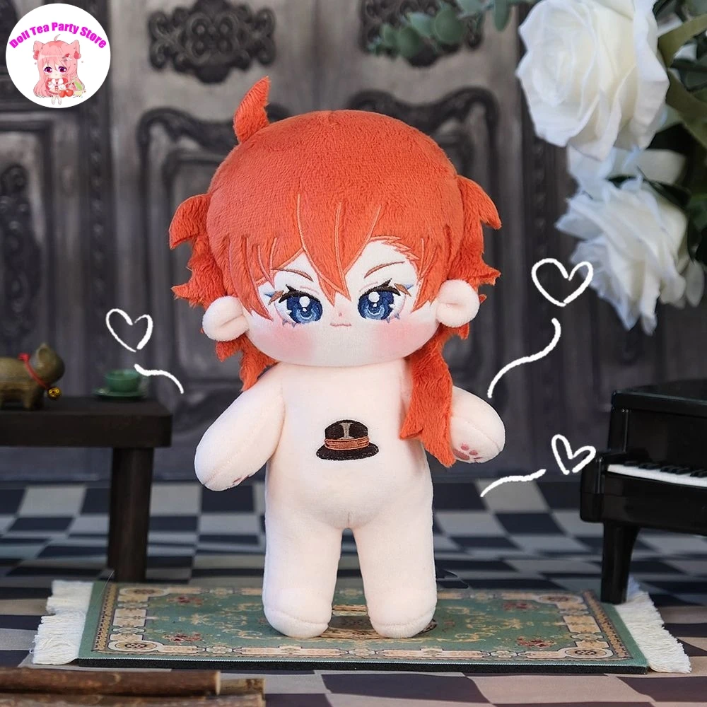 Guapo niño Nakahara Chuuya muñeca de algodón cuerpo figuras Plushies Anime atributo vestir juguetes de peluche regalo de cumpleaños 20cm