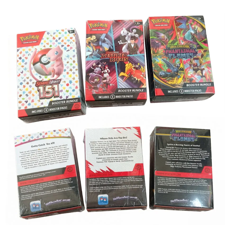**Pokemon PTCG English Mega Phantasmal Flames Scarlet Violet 151 Booster Bundle Version ME02 Trainer Box Collected Trading Cards