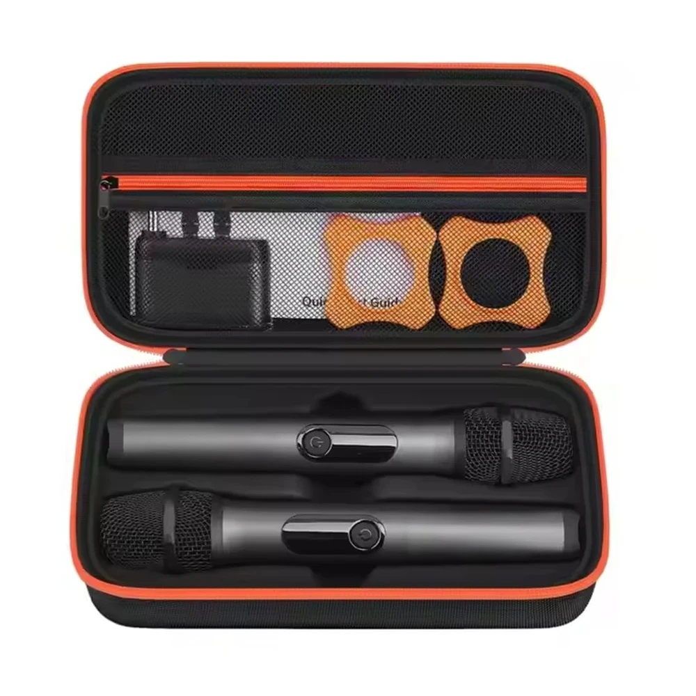 Microphone Case for JBL PartyBox Wireless Mic Carrying Case Handheld Dual Mic Travel Case Microphone Protable Storage Bag