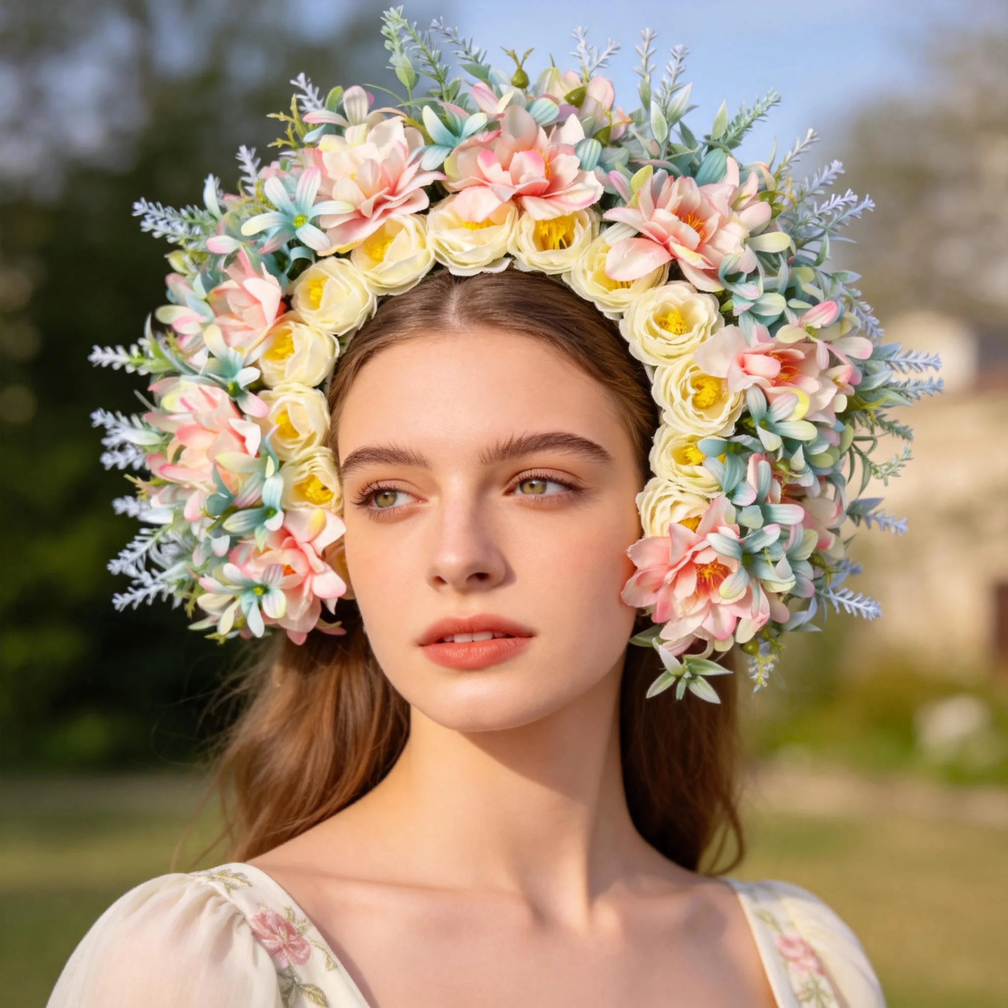 1 piece of grass green handmade artificial flower bridal hairpin headpiece suitable for weddings parties and ball dresses