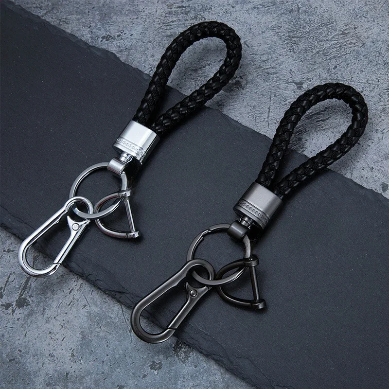 1PC Car Keychain Pendant Premium Feeling Rope with Keychain Braided Rope Anti Loss Key Chain Pendant Keychain Accessories