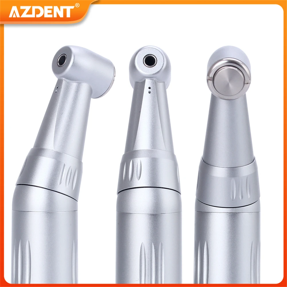 AZDENT Dental 1:1 Contra Angle Low Speed Handpiece Push Button Inner Water Spray Channel Dentistry Tools Instruments