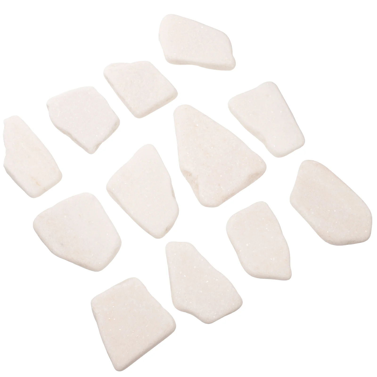 12 Pcs Paintable Ceramics Painted Stone Multi-function Stones for Rocks Painting