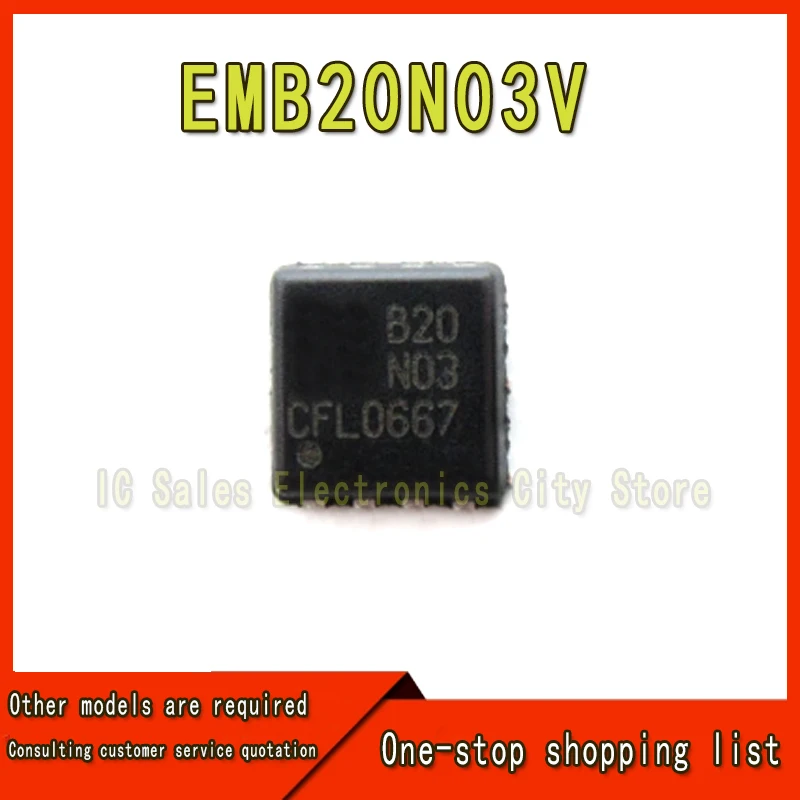 (5-10piece)100% New EMB20N03V EMB20N03 B20N03 QFN-8 Chipset