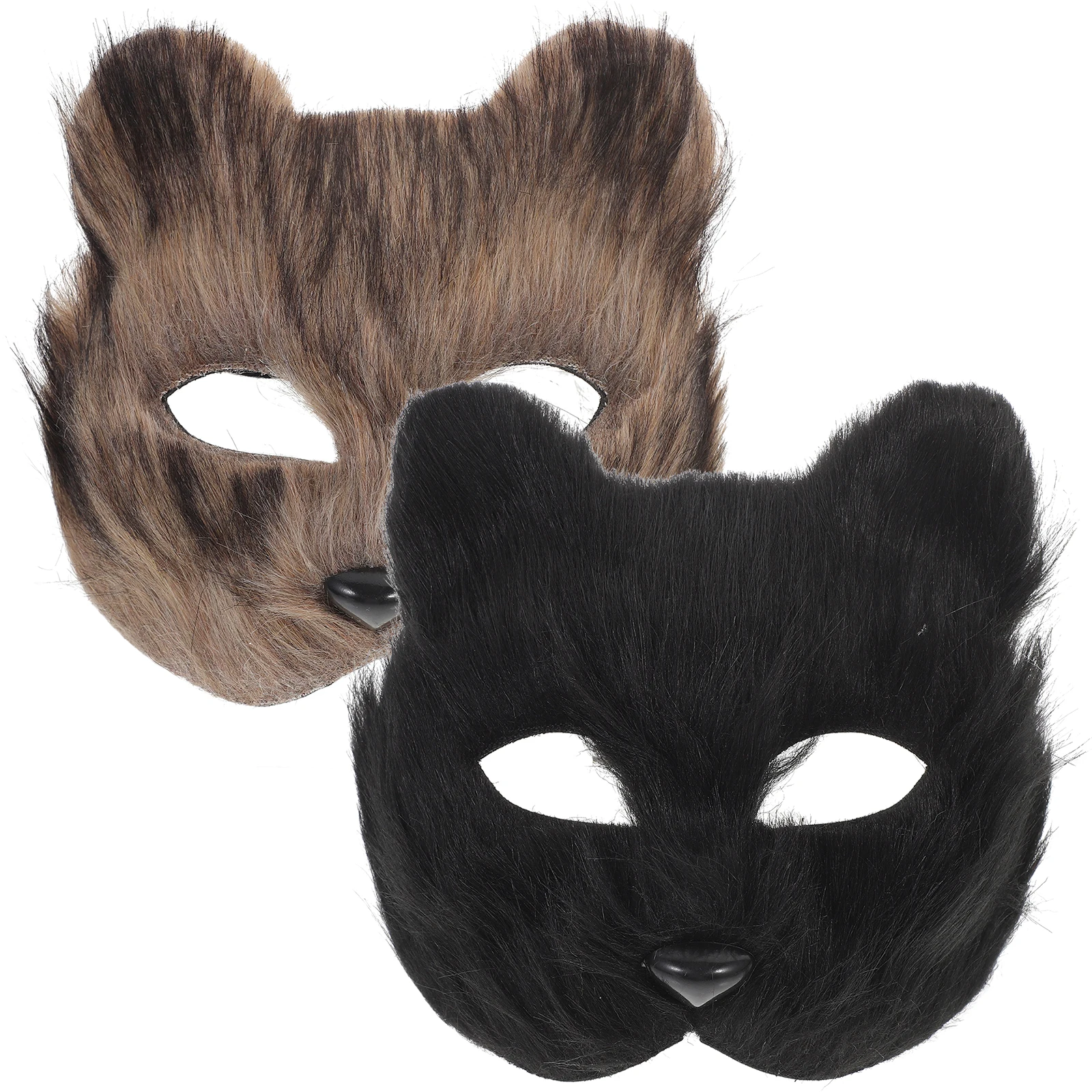 

2 Pcs Fox Mask The Costume Prop Halloween Decorate Plastic Accessories Men and Women