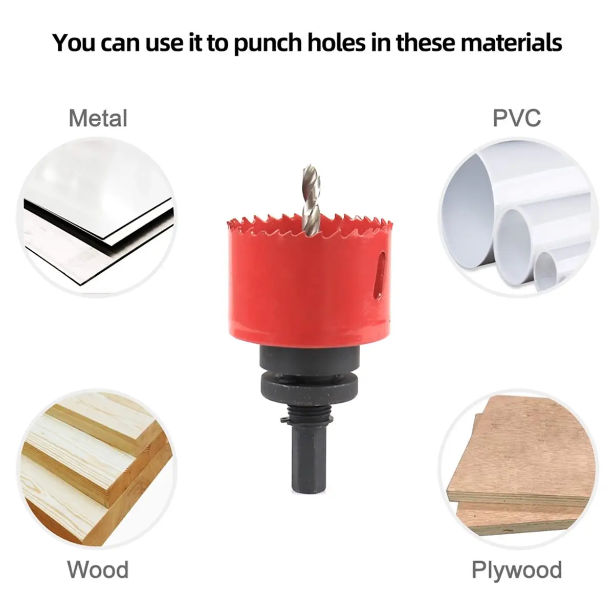19 Pcs M42 Bi-Metal Hole Saw Kit 19-68mm for Metal Drilling Tube Drilling
