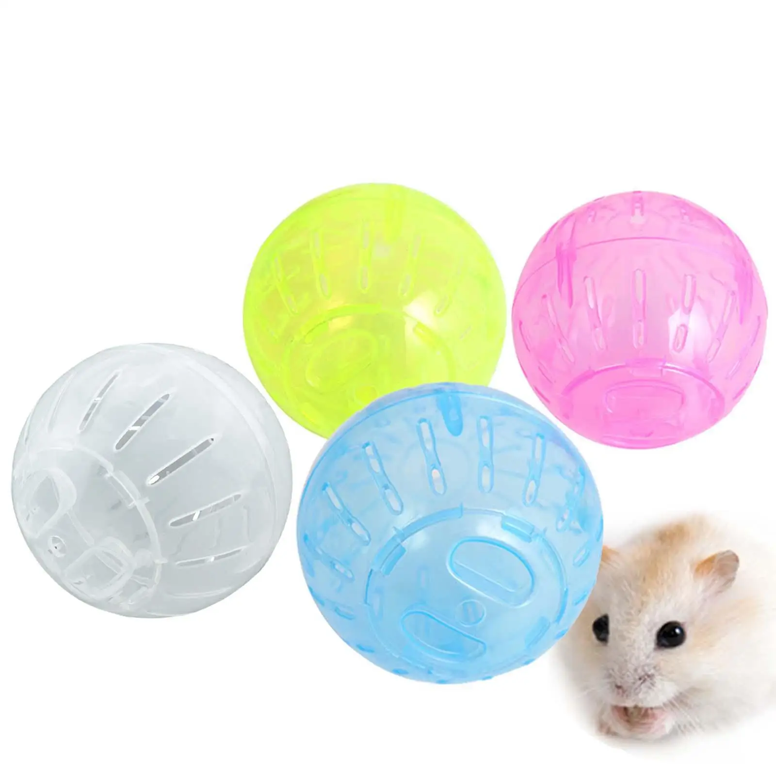 Hamster Exercise Ball Run about Ball Pet Toys Clear 4 inch Hamster Running Ball