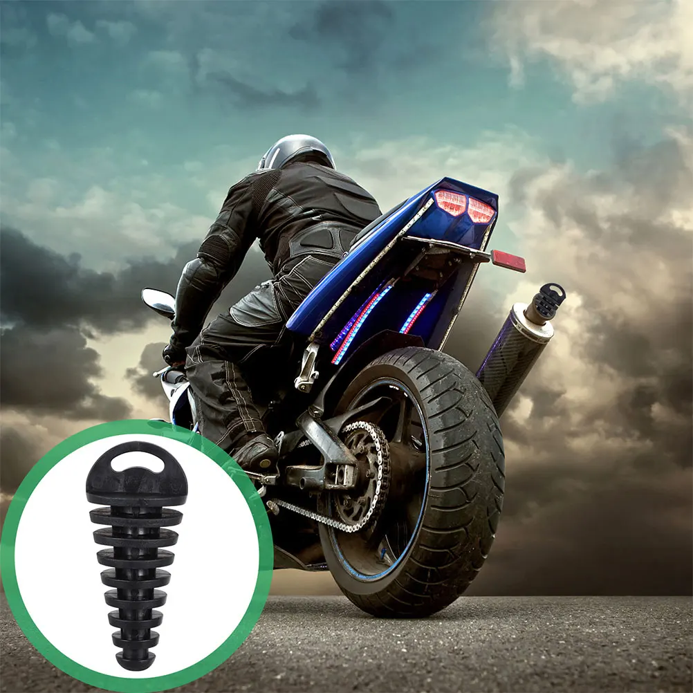 

8pcs Motorcycle Exhaust Plugs Waterproof Easy Install Wash Protection Universal Muffler Pipe Caps