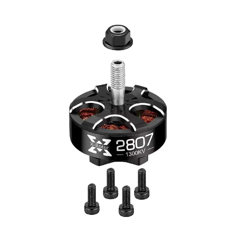 Hobbywing Xrotor 2807 2812 900/1100/1300/1500KV 4-6S 1700KV 3-4S محرك بدون فرشاة لطائرة سباق FPV بدون طيار RC ملحقات معدنية