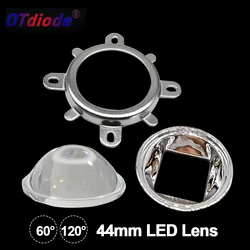 44mm ledガラスレンズ,60度50mm,丸穴リフレクターコリメーター,10w丸型固定ブラケット,ハイパワーcobled用1セット