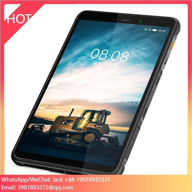 Aoro P100 8 polegadas Android IP68 Tablet industrial à prova d'água Octa Core MTK Processador PDA portátil com recursos robustos