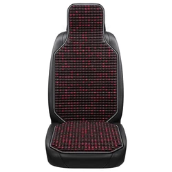 Summer wooden beadwire ventilation car lumbar cushion mesh breathable back cushion bamboo wire massage waist pad lumba
