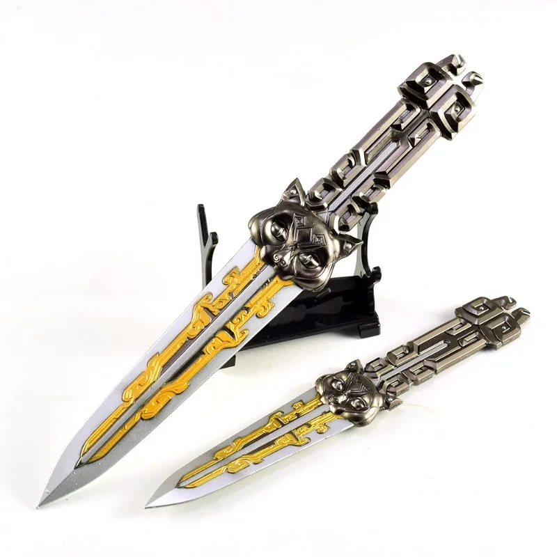 22 センチメートル/8.66 インチ デルタフォース ゲームをテーマにしたモデル メタル爪工芸品のおもちゃ 剣と武器の装飾品 デスクトップディスプレイ 男の子へのギフト